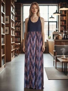 mudd maxi dress MUDD Black Multicolor Maxi dress M